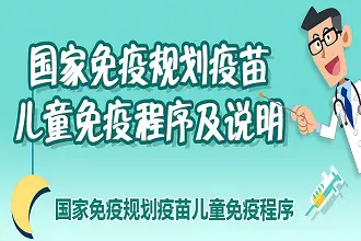 一图读懂国家免疫规划疫苗儿童免疫程序